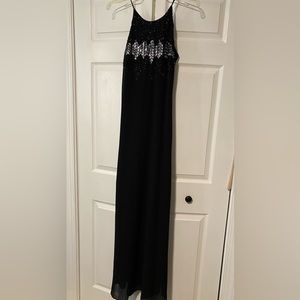 Long black gown